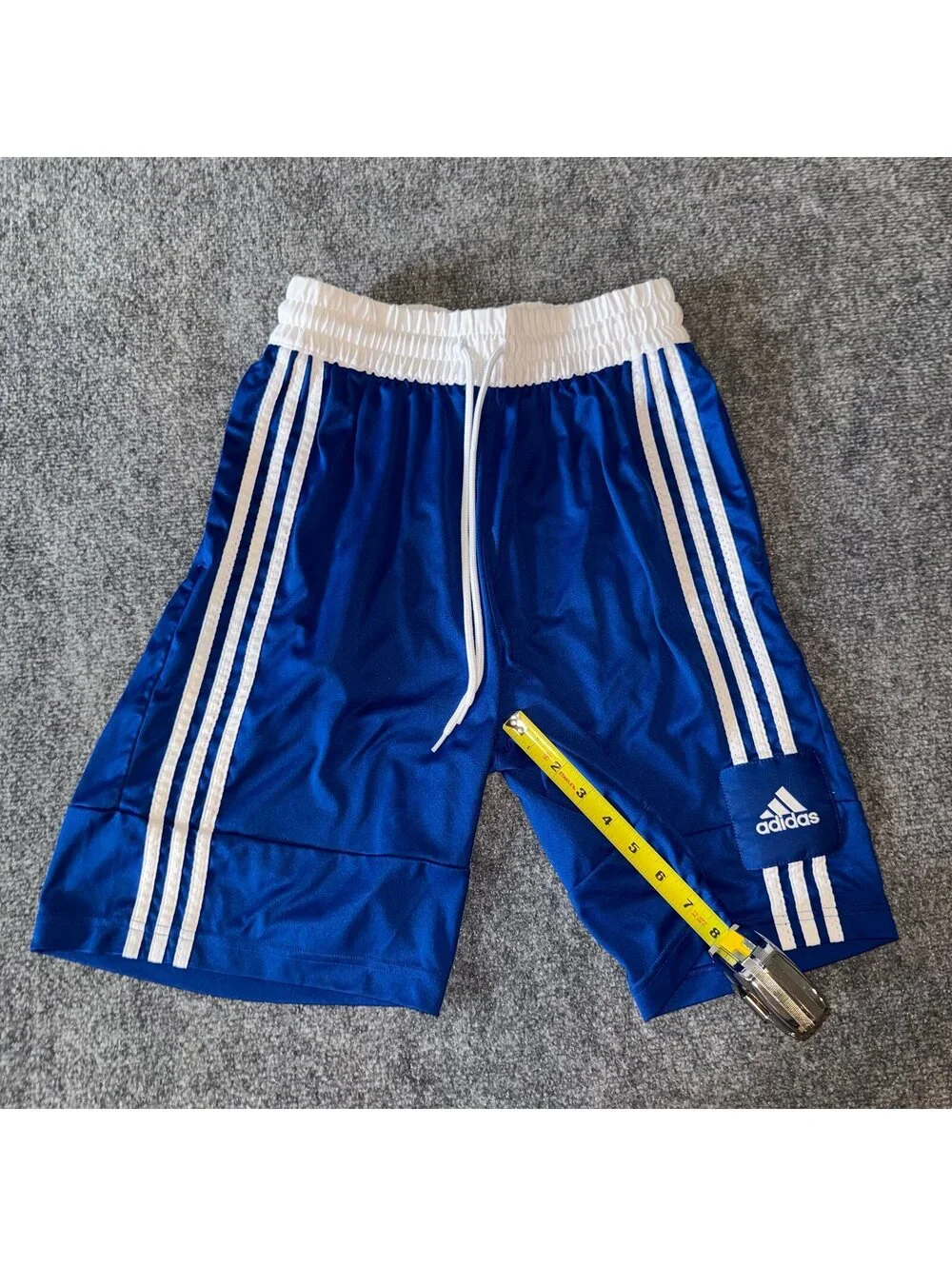 Adidas Basketball Baggy Blue Athletic Shorts Mens MD Vtg y2k 90s Rare